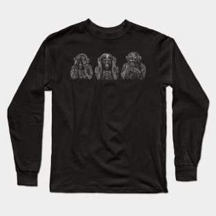 Wisdom Trio Silhouette Art Long Sleeve T-Shirt